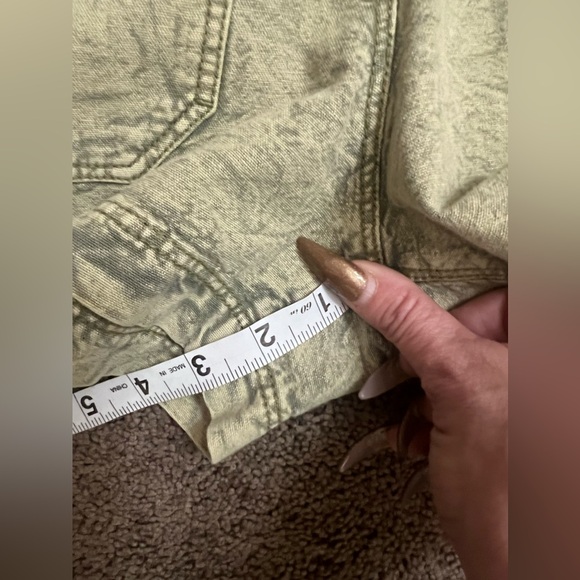 NWT FREE PEOPLE Rhodes Chino Coverall, XLARGE (Acid Washed Green) - Picture 6 of 6